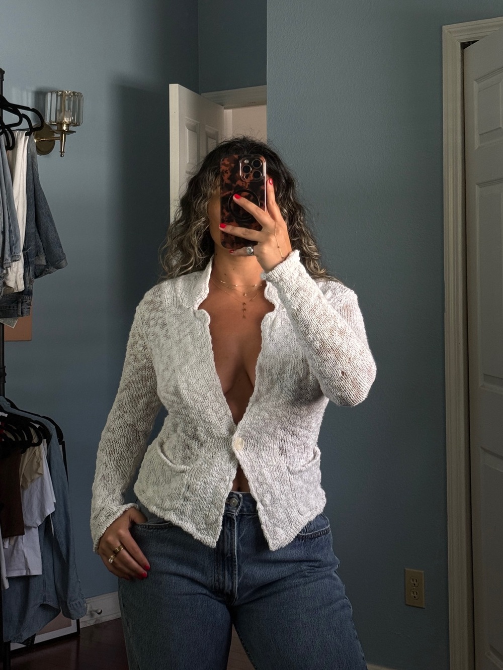lucky brand knit cardigan